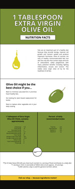 1 tbls Extra Virgin Olive oil - Nutrition Facts