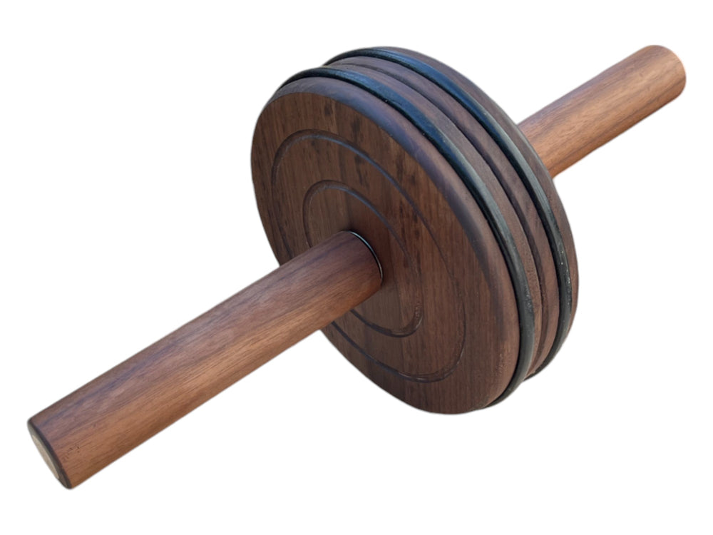 
                  
                    Load image into Gallery viewer, Walnut Abdominal Wheel Roller: Strength &amp;amp; Style
                  
                