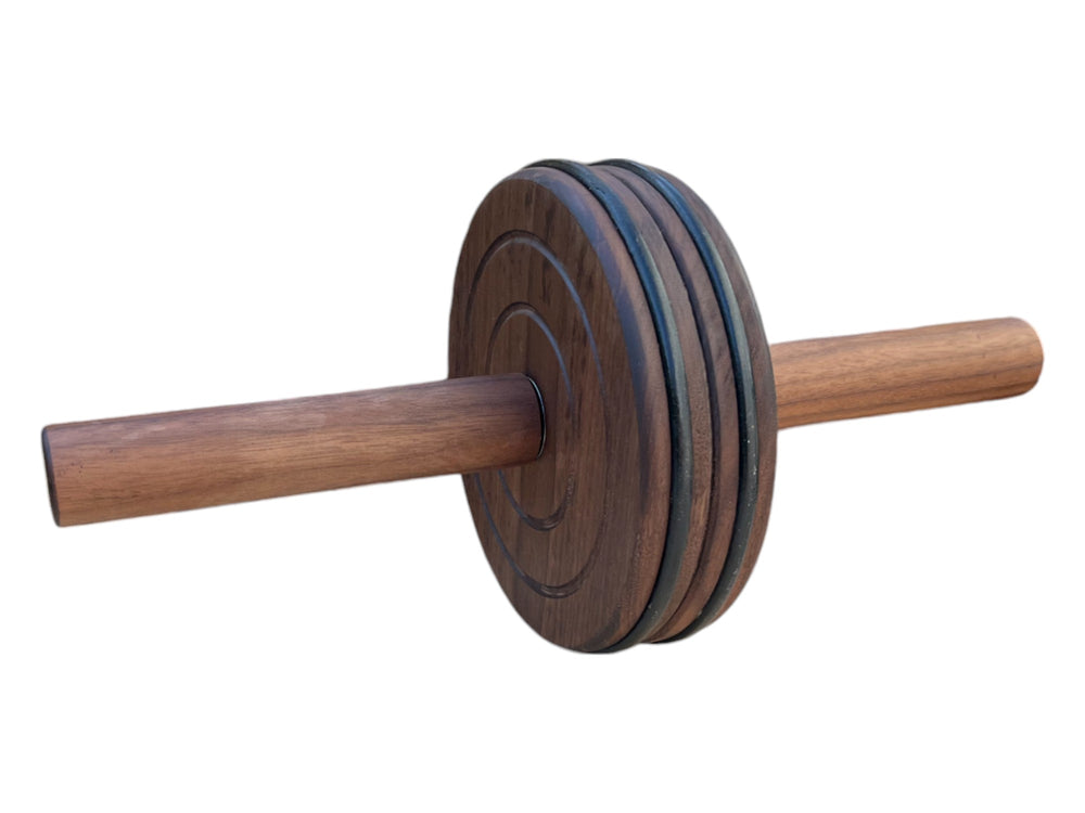 
                  
                    Load image into Gallery viewer, Walnut Abdominal Wheel Roller: Strength &amp;amp; Style
                  
                